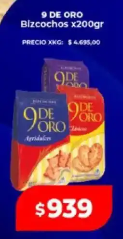 Supermayorista Vital 9 de oro bizcochos oferta