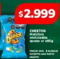 Supermayorista Vital Cheetos malictos ondulados queso cr oferta