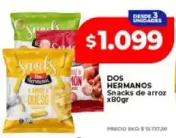 Supermayorista Vital Dos hermanos snacks de arroz oferta