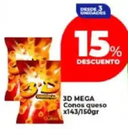 Supermayorista Vital 3d mega conos queso oferta