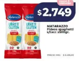 Supermayorista Vital Matarazzo fideos spaghetti s/tacc oferta