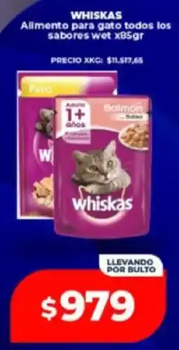 Supermayorista Vital Whiskas alimento para gato todos los sabores wet oferta