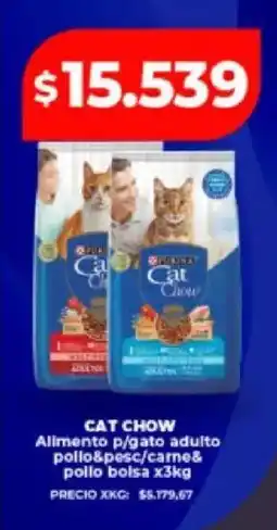 Supermayorista Vital Cat chow alimento p/gato adulto pollo&pesca/carne&pollo oferta