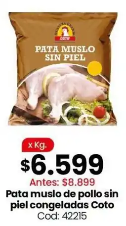 Coto Coto pata muslo de pollo sin piel congeladas oferta