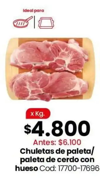 Coto Chuletas de paleta/ paleta de cerdo con hueso oferta
