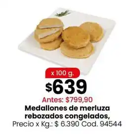 Coto Medallones de merluza rebozados congelados oferta