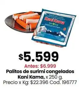 Coto Kani Kama palitos de surimi congelados oferta