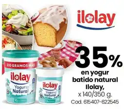 Coto Ilolay yogur batido natural oferta