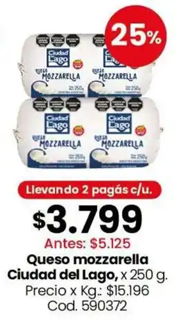 Coto Ciudad del Lago queso mozzarella oferta