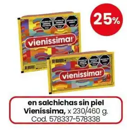 Coto Vieníssima salchichas sin piel oferta