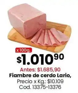 Coto Fiambre de cerdo Lario oferta