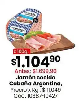 Coto Cabaña Argentina jamón cocido oferta