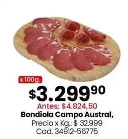 Coto Bondiola Campo Austral oferta