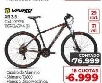 Naldo Lombardi Bicicletas vairo oferta