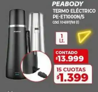 Naldo Lombardi Termo de acero inoxidable peabody oferta