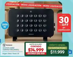 Hendel Westinghouse convector oferta