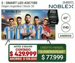 Hendel Noblex smart led 43x7180 oferta