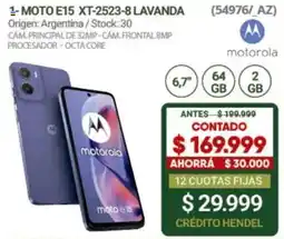 Hendel Motorola moto e15 oferta