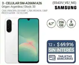 Hendel Samsung celular sm-a266m a26 oferta