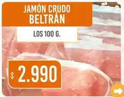 Beltrán Supermercados Beltrán jamón crudo oferta