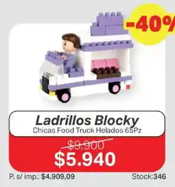Ferniplast Ladrillos Blocky Chicas Food Truck Helados oferta