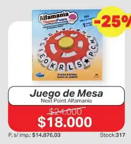 Ferniplast Next Point Alfamania oferta