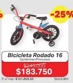 Ferniplast Bicicleta Rodado 16 oferta