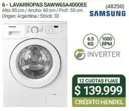 Hendel Samsung lavarropas oferta