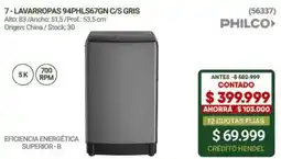 Hendel Philco lavarropas oferta