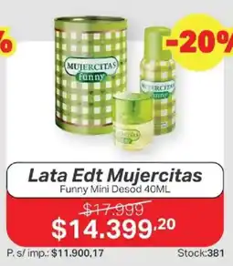 Ferniplast Mujercitas lata edt funny mini desod oferta