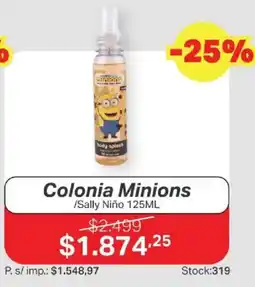 Ferniplast Minions colonia minions /sally niño oferta