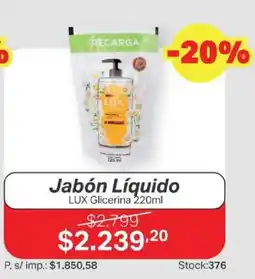 Ferniplast Lux jabón líquido oferta