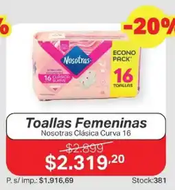 Ferniplast Nosotras toallas femeninas oferta