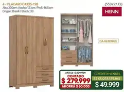 Hendel Henn placard oferta