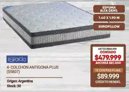 Hendel Topacio colchon antigona plus oferta