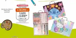 Cooperativa Obrera Stitch o hello kitty set de arte oferta