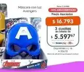 Cooperativa Obrera Avengers mascara con luz oferta