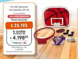 Cooperativa Obrera Aro de bàsquet. con pelota oferta