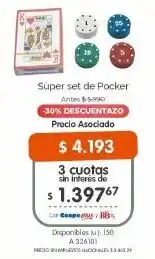 Cooperativa Obrera Súper set de pocker oferta
