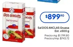 Hergo Dos anclas clas sal gruesa est. oferta