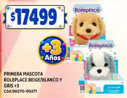 Supermercados Yaguar Roleplace primera mascota beige/blanco y gris oferta