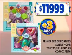 Supermercados Yaguar Sweet Home primer set de postres tortas/helados oferta