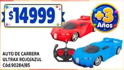 Supermercados Yaguar Ultrax auto de carrera rojo/azul oferta