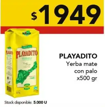 Nini Mayorista Playadito yerba mate con palo oferta