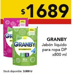 Nini Mayorista Granby jabón líquido para ropa dp oferta