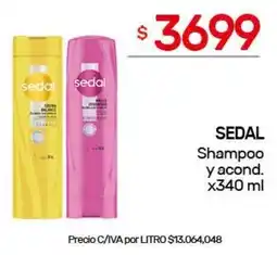 Nini Mayorista Sedal shampoo y acond. oferta