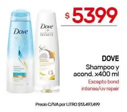 Nini Mayorista Dove shampoo y acond. oferta