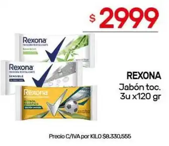 Nini Mayorista Rexona jabón toc. oferta