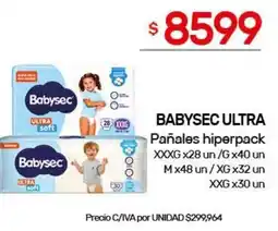 Nini Mayorista Babysec pañales hiperpack oferta
