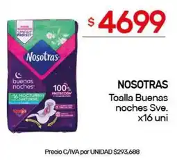 Nini Mayorista Nosotras toalla buenas noches sve oferta
